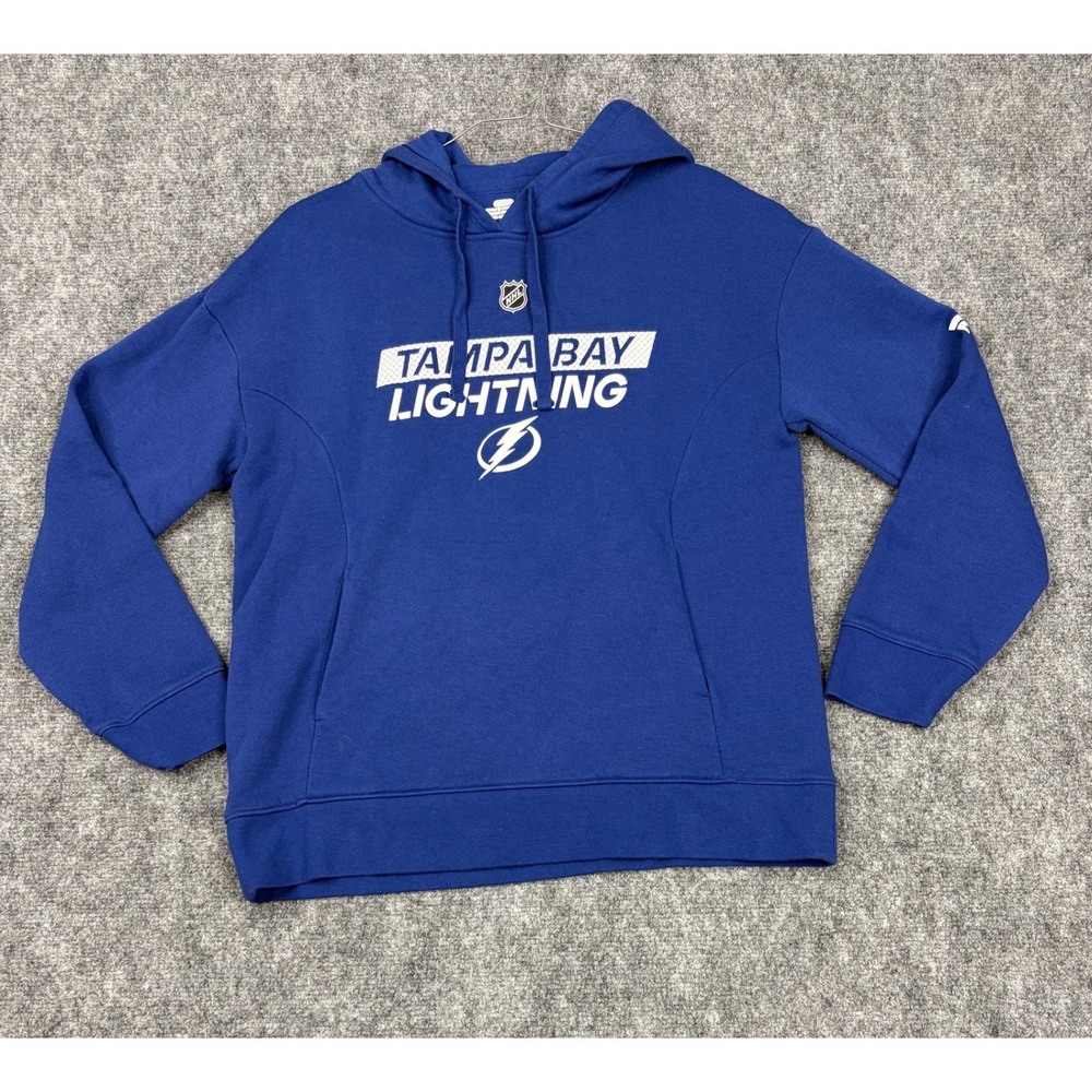 Fanatics Tampa Bay Lightning NHL Hoodie Blue Pullover Sweatshirt Small